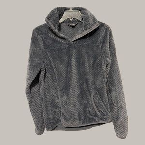 Blue Eddie Bauer Fuzzy 3/4ths Pullover Sweater Women's XS